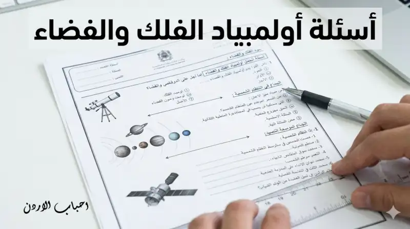 اسئلة اولمبياد الفلك والفضاء مادة اولمبياد الفلك والفضاء