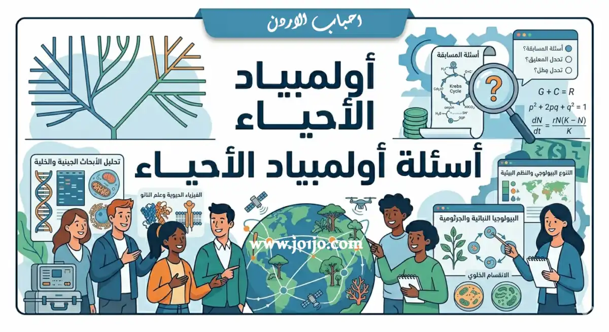 اسئلة اولمبياد الاحياء الاردن اسئلة جميع مراحل الاولمبياد