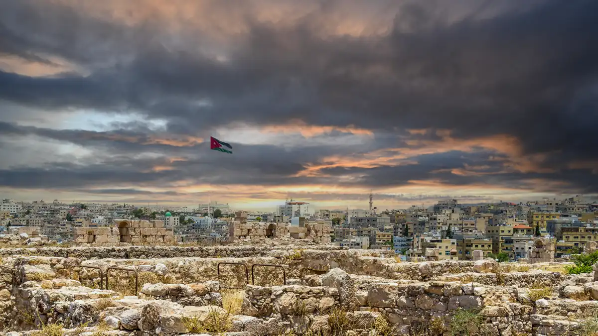 حالة الطقس في الاردن صورة لمدينة عمان قلعة عمان