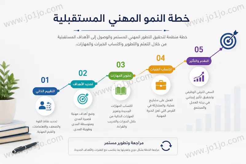 نموذج خطة النمو المهني المستقبلية جاهزة